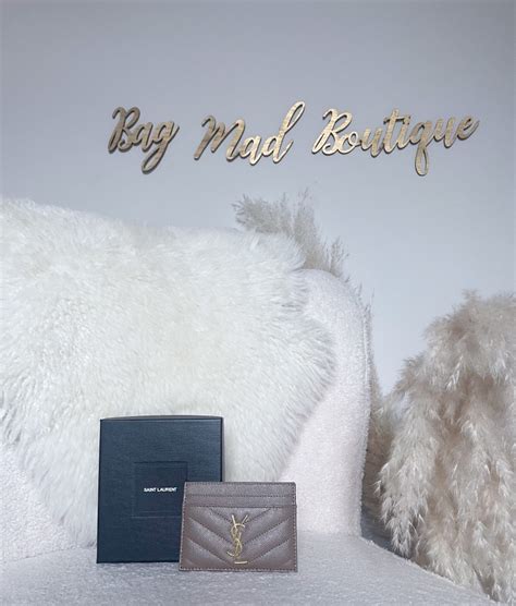 ysl card holder taupe|saint laurent card holder women.